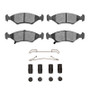 DFC 94-00 Kia Spectra Front 5000 Advanced Ceramic Brake Pads and Hardware Kit