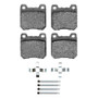 DFC 97-01 Cadillac Catera Rear 5000 Advanced Low Metallic Brake Pads and Hardware Kit