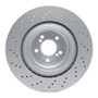 DFC 15-19 BMW X6 Right Rear Drilled Hi-Carbon Alloy Geomet Coated Rotor