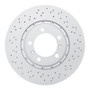 DFC 17-23 Porsche 718 Boxster Left Front Drilled Hi-Carbon Alloy Geomet Coated Rotor