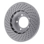 DFC 98-12 Porsche 911 Right Front Drilled Hi-Carbon Alloy Geomet Coated Rotor