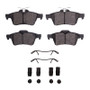 DFC 16-18 Ford Focus Rear 5000 Advanced Low Metallic Brake Pads and Hardware Kit