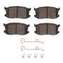 DFC 81-85 Mazda GLC Front 5000 Advanced Semi Metallic Brake Pads and Hardware Kit