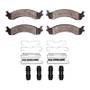 DFC 00-02 Dodge Ram 4000 (Mexico) Front 5000 Advanced Semi Metallic Brake Pads and Hardware Kit