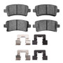 DFC 11-11 Saab 9-5 Rear 5000 Advanced Low Metallic Brake Pads and Hardware Kit