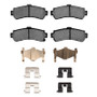 DFC 95-00 Nissan Lucino (Mexico) Rear 5000 Advanced Ceramic Brake Pads and Hardware Kit