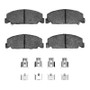 DFC 88-00 Honda Civic Front 5000 Advanced Semi Metallic Brake Pads and Hardware Kit