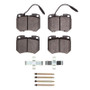 DFC 78-79 Audi 5000 Front 5000 Advanced Semi Metallic Brake Pads and Hardware Kit