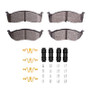 DFC 95-05 Dodge Neon Front 5000 Advanced Semi Metallic Brake Pads and Hardware Kit