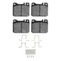 DFC 73-79 Mercedes-Benz 280SE Front 5000 Advanced Low Metallic Brake Pads and Hardware Kit