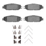 DFC 93-00 Lexus LS400 Rear 5000 Advanced Ceramic Brake Pads and Hardware Kit