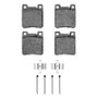 DFC 92-9 Chrysler Crossfire Rear 5000 Advanced Low Metallic Brake Pads and Hardware Kit