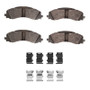 DFC 19-25 Ram 3500 Front 5000 Advanced Semi Metallic Brake Pads and Hardware Kit