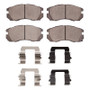 DFC 90-96 Subaru Legacy Front 5000 Advanced Ceramic Brake Pads and Hardware Kit