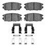 DFC 91-12 Dodge Stealth Rear 5000 Advanced Ceramic Brake Pads and Hardware Kit
