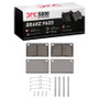 DFC 76-93 Volvo 244/245/264/262/265/DL/240/GLE Front 5000 Adv Low Metallic Brake Pads & Hardware Kit