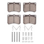 DFC 90-03 Ford Escort Front 5000 Advanced Semi Metallic Brake Pads and Hardware Kit
