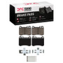 DFC 86-89 Mercedes-Benz 560SL Front 5000 Advanced Semi Metallic Brake Pads and Hardware Kit