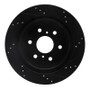 DFC 07-20 Cadillac Escalade ESV Rear Left Drilled & Slotted Black Brake Rotor