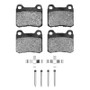 DFC 83-95 Mercedes-Benz C220 Rear 5000 Advanced Low Metallic Brake Pads and Hardware Kit