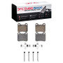 DFC 83-89 Mercedes-Benz 190E Rear Euro 5000 Ceramic Brake Pads and Hardware Kit