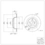 DFC 90-08 Saab 9-2X Rear Brake Rotor