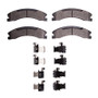 DFC 18-20 Chevrolet Express 4500 Rear 5000 Advanced Semi Metallic Brake Pads and Hardware Kit