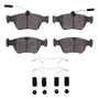 DFC 96-04 Mercedes-Benz C280 Front 5000 Advanced Low Metallic Brake Pads and Hardware Kit