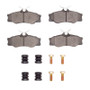 DFC 86-91 Volkswagen VanAGON Front 5000 Advanced Semi Metallic Brake Pads and Hardware Kit