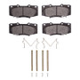 DFC 13-15 Toyota Hilux (Mexico) Front 3000 Semi-Metallic Brake Pads and Hardware Kit