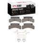 DFC 83-12 Beaver Motorcoach Monterey Front/Rear 5000 Adv Semi Metallic Brake Pads & Hardware Kit