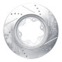 R1 2006-2019 Toyota HiAce (Mexico) Front Left Drilled & Slotted Silver Brake Rotor