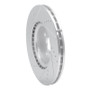 R1 2016-2025 Fiat 124 Spider Front Right Drilled & Slotted Silver Brake Rotor