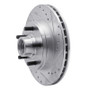 R1 1988-1991 Chevrolet C1500 Front Right Drilled & Slotted Silver Brake Rotor