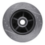 R1 1988-1991 Chevrolet C1500 Front Right Drilled & Slotted Silver Brake Rotor
