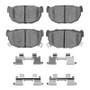 DFC 87-89 Nissan 300ZX Turbo Rear Active Performance Pads and Hardware Kit
