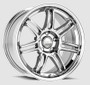 Kansei K17X Seven 19x10.5in / 5x114.3 BP / 12mm Offset / 73.1mm Bore - Chrome