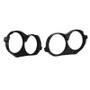 DS18 14-23 Harley-Davidson Saddle Bag Mid Bass Adapter Ring 2x 10in ABS Black