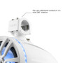 DS18 Tower Speakers 6.5in 100 Watts RMS w/ RGB LED Lights White