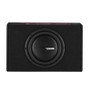 DS18 Single 10in Shallow Enclosure w/ Subwoofer 350 Watts RMS Sealed Black Carpet Amplified