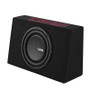 DS18 Single 10in Shallow Enclosure w/ Subwoofer 350 Watts RMS Sealed Black Carpet Amplified