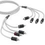 DS18 Marine Grade Tinned Copper OFC RCA Wires 4-Channel 6 Feet