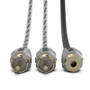 DS18 Level 3 RCA Wire Y Connector 1 Male to 2 Female Black