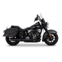 Vance & Hines 2025+ HD Softail Twin Slash 4in Round Black Slip-On Exhaust
