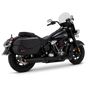 Vance & Hines 2025+ HD Softail Twin Slash 4in Round Black Slip-On Exhaust
