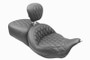 Mustang 08-25 Harley FL Touring Rd King Sp, Rd Glide Ltd, Dble Diamond ST Backrest - Black