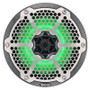 DS18 Hybrid Marine Speaker w/ Driver And RGB LEDs 8in 2-Way 350 Watts RMS 4 ohm Crbn Fiber w/ Cover