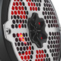 DS18 Hybrid Marine Speaker w/ Driver And RGB LEDs 8in 2-Way 350 Watts RMS 4 ohm Black w/ Covers