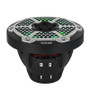 DS18 Hybrid Marine Speaker w/ Driver And RGB LEDs 6.5in 2-Way 250 Watts RMS 4 ohm Black w/ Covers
