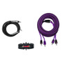 DS18 8-GA Amplifier Install Kit Advance- Purple